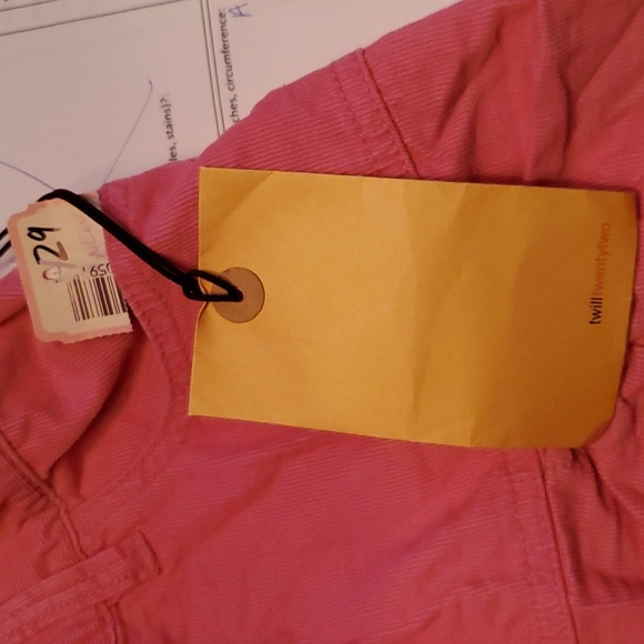 TwillTwentyTwo Cord Pink Mini Skirt BNWT Size 29 - Picture 4 of 14